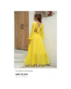 Vibrant Yellow Maxi Dress
