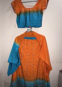 Embellished Ombre Lehenga with 2 blouses