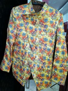 Floral Velvet Blazer