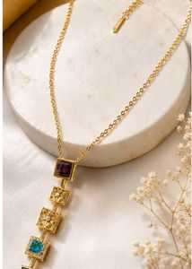Elegant Gemstone Pendant Necklace