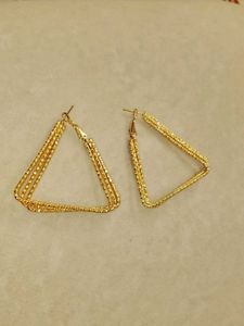 Rose Gold Multi-Strand Hoop Earrings