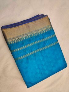 Beautiful Banarasi Saree with Gold Border