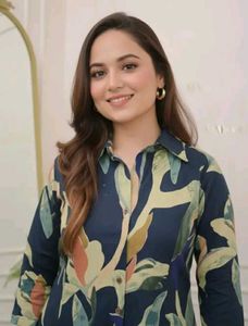 Stylish Leaf Print new  kurti + pant for Women