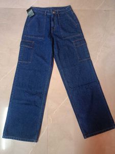 shein brand new with tag cargo jeans women