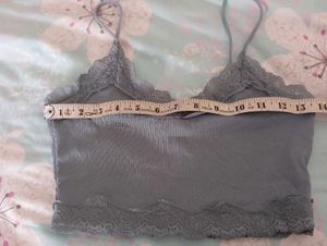 Cute Lace Trim Crop Top