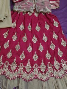 Elegant Pink Embroidered Gown
