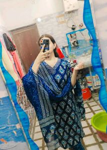 Beautiful Blue Printed Kurta Set
