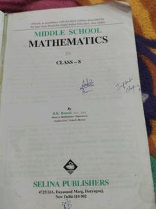 Middle School Mathematics Book - Grade 8