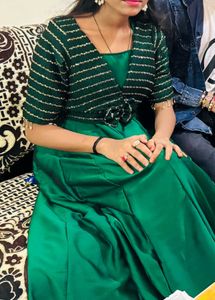 Emerald Green Ethnic Gown