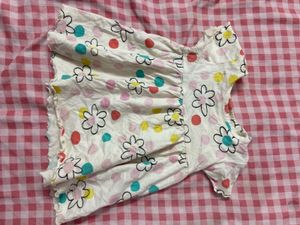 Cute Floral Print Baby Dress