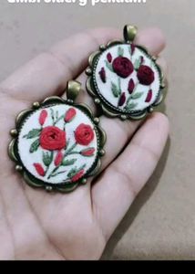 Hand Embroidered Keychain 🗝️