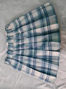 Plaid Pleated Mini Skirt