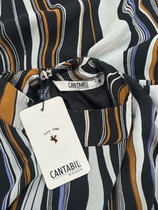 Cabtabil Stylish Striped Dress
