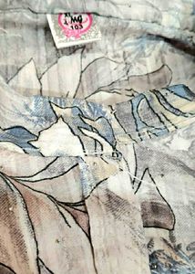 Elegant Floral Print Kurta