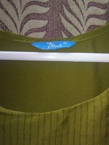 Green A Line Kurta
