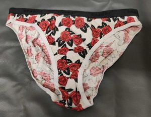 Floral Rose Print Briefs