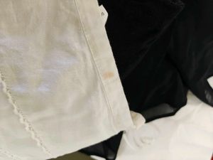White Tiered Midi Skirt
