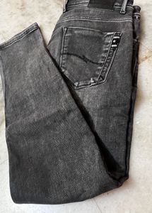 Men's Blue V-Neck T-Shirt &amp; Grey Jeans