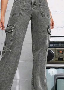 charcoal cargo pant jeans