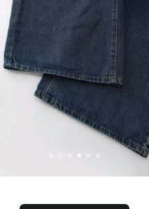 Savan Stylish Wide Leg Blue Denim Jeans
