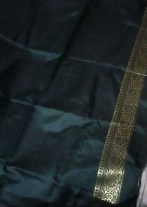 🔥kanjivaram 💚 green Banarasi silk saree 💕