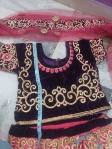 My bridal lahanga ..  which is use only two times.