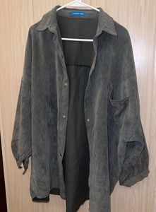 Oversized Corduroy Shirt Jacket