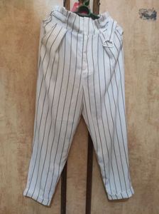 combo ladies Striped High-Waisted Pants & shirt