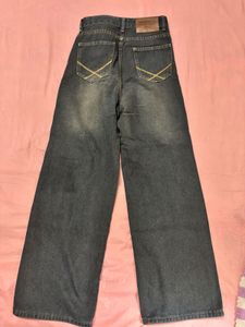 Wide Leg Denim Jeans