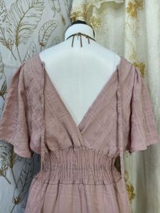 Chic V-Neck Midi Dress