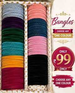 Assorted Velvet Bangles