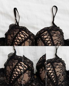 Lace Corset Top - Black