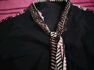 Stylish Black top with Unique neck design