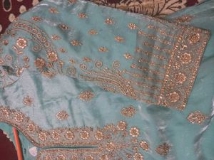 Embellished Teal Kurta Set with Pants