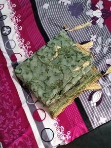 Green Colour Suit With Dupatta