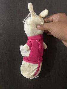 cute plush rabbit pencil case or bag charm with
