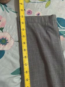 Men's Grey Textured Trousers