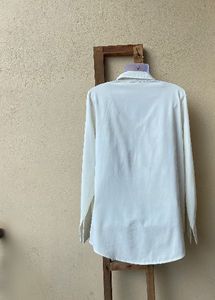 Classic White Button-Down Shirt