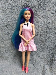 Barbie Doll with Pink Gingham Dress