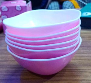 Pink Dinnerware Bowls Set Of 6