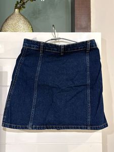 Classic Blue Denim Skirt