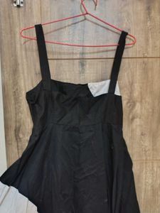 Chic Black &amp; White Midi Dress