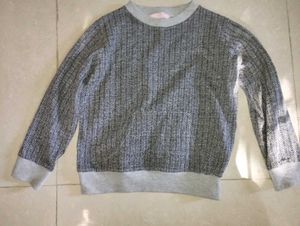 Cozy Grey Knit Pullover