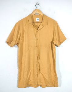 Max Yellow Slim Fit Shirts (Men's)