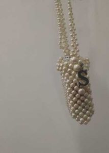 Vintage Pearl Beaded handmade Bag