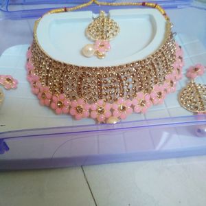Pink Embroidered Lehenga Choli