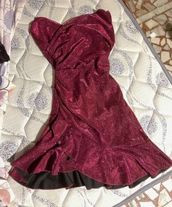 Sparkly Ruffle Cocktail Mini Dress 🍷❤️‍🔥