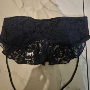 Backless Tie up Lace Top