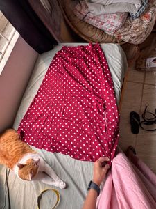 berrylush Chic Polka Dot Midi Skirt