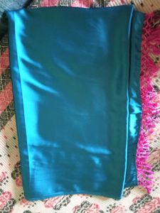 Teal Saree with Pink Blouse